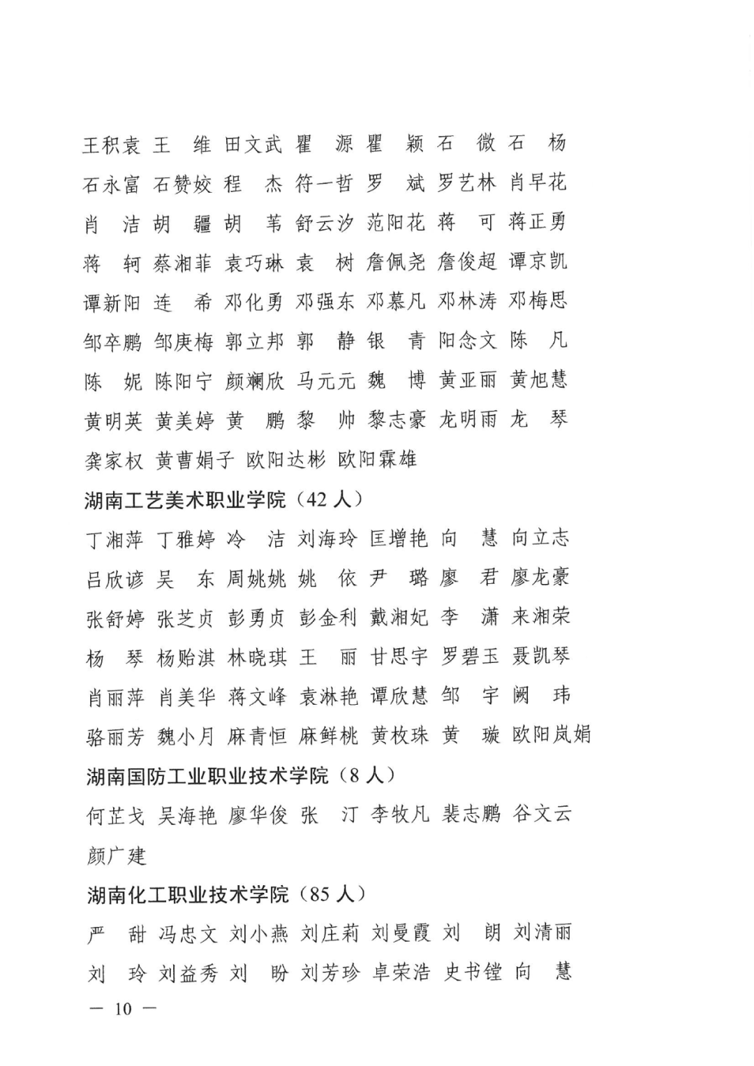 2022年湖南“專升本” 省內生源建檔立卡畢業(yè)生報考資格審核結果的公示(圖10)