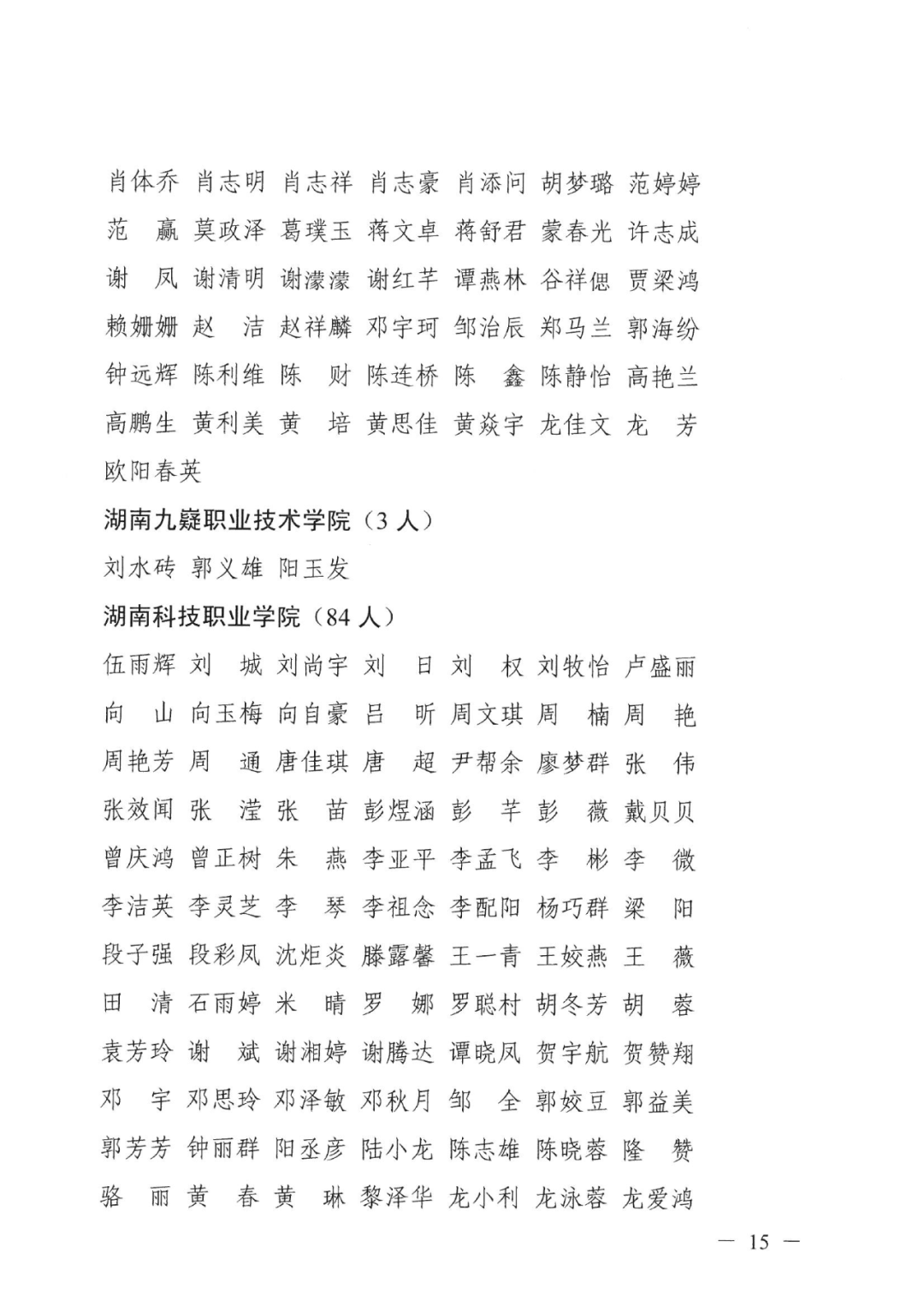 2022年湖南“專升本” 省內生源建檔立卡畢業(yè)生報考資格審核結果的公示(圖15)