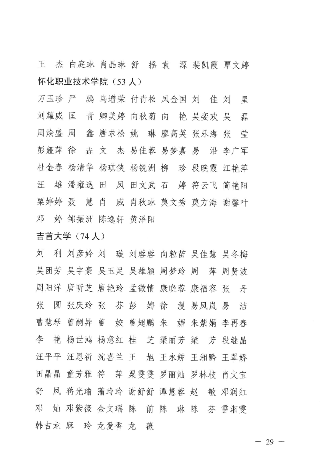 2022年湖南“專升本” 省內生源建檔立卡畢業(yè)生報考資格審核結果的公示(圖29)