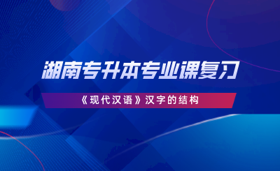 湖南專升本專業(yè)課復(fù)習(xí)《現(xiàn)代漢語》漢字的結(jié)構(gòu).png