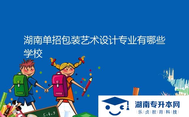 湖南單招包裝藝術設計專業(yè)有哪些學校