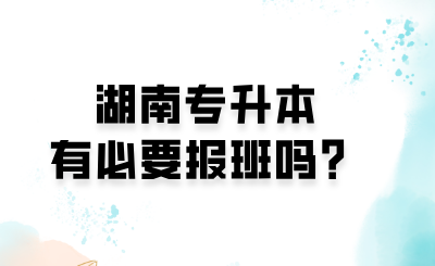 湖南專升本有必要報(bào)班嗎？.png