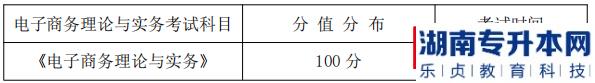 湖南信息學(xué)院專升本考試科目、分值分布及考試時(shí)間