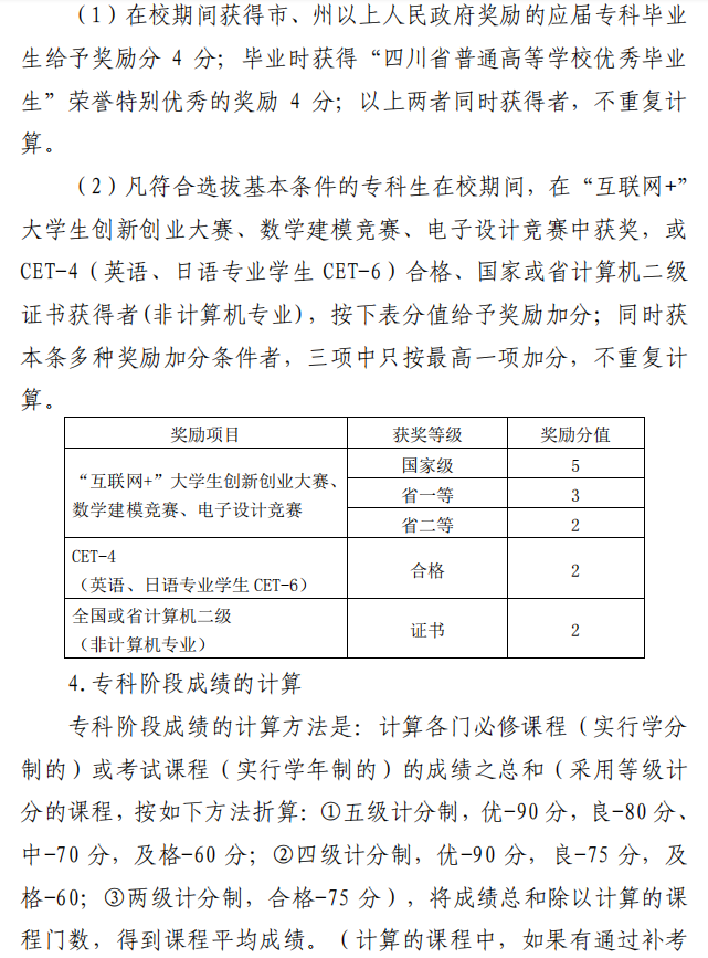 2023年四川輕化工大學專升本招生簡章(圖4)